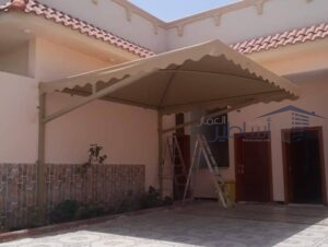 تركيب مظلات بولي إيثلين للاحواش
