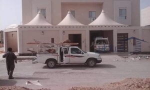مظلات هرمية الرياض