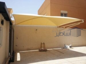 مظلات PVC للسيارات والاستراحات