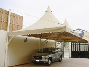 مظلات مواقف سيارات هرمية الرياض