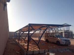 مظلة مواقف سيارات قماش بولي ايثلين