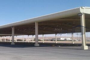 مظلات بنل صاج ومستودعات كبيره