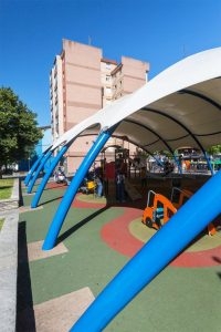 مظلات فيبر جلاس ملونة