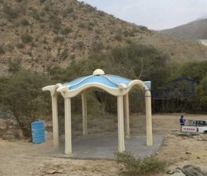 مظلات فيبر جلاس للمدارس