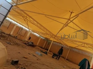 تصاميم مظلات فناء المدارس