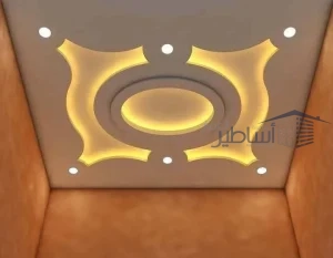 افكار لعمل ديكورات اسقف جبس بسيطة