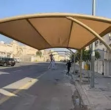 تركيب مظلات سيارات حي النخيل