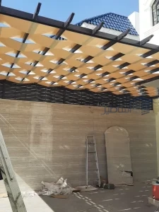 مظلات سيارات حي الموسى