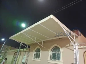مظلات سيارات حي الحزم وعكاظ بالرياض