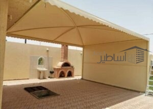 مظلات قماش وحديد بحي العزيزية