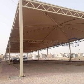 مظلات سيارات حي العارض