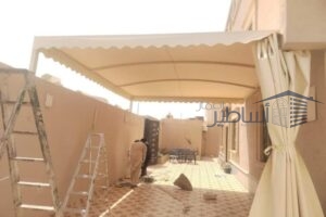 مظلات وسواتر حي العزيزية والمروة