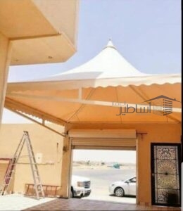 مظلات سيارات حي الوادي