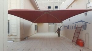 مظلات احواش واسطح منازل وفلل في حي الروضة الربوة وقرطبة بالرياض