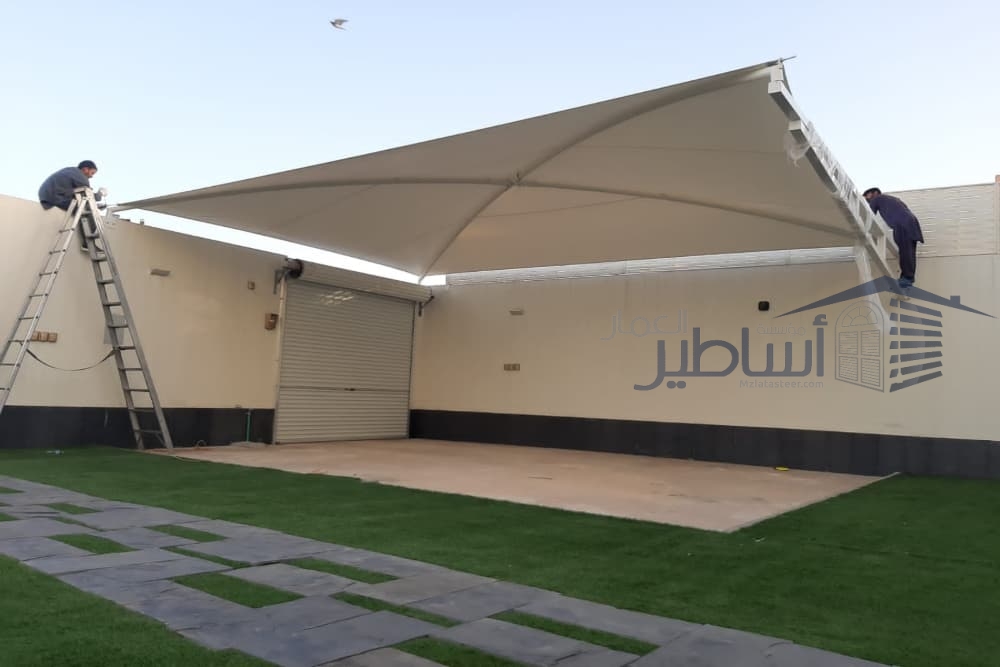 مظلات وسواتر حي الحزم وعكاظ والفواز