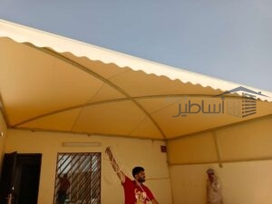 مظلات سيارات حي الريان