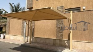 تركيب مظلات حي الملك فهد بالرياض