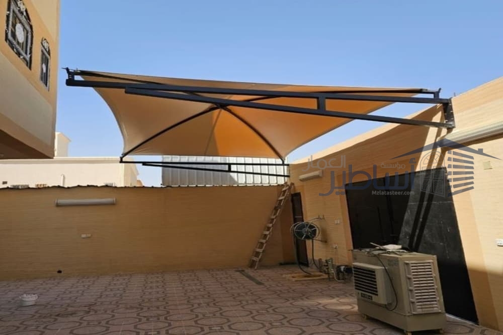مظلات حي ظهرة البديعة وحي وادي لبن