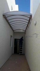 مظلات ارتداد لكسان شفافة